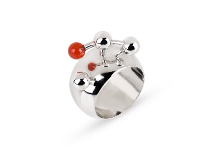 Anel Grande com Cornalina